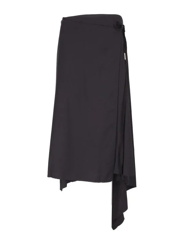 Ann Demeulemeester Jupe Midi - Noir - Noir | B0012264FA515099