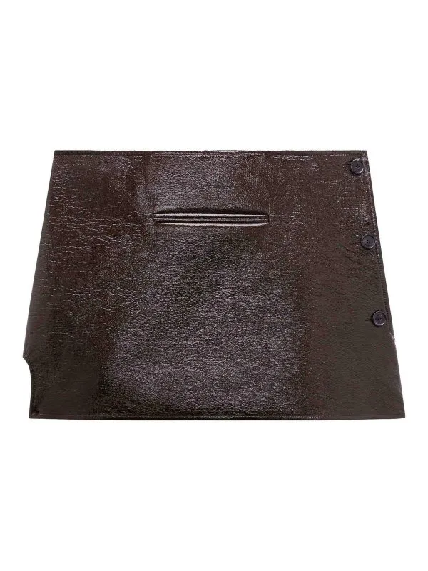 Courreges Mini Jupe - Marron - Marron - Femme | 424CJU204VY00141983