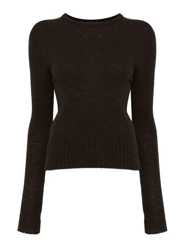 Lemaire Pull Col Rond - Marron - Marron - Femme | TO1266LK1027BR476