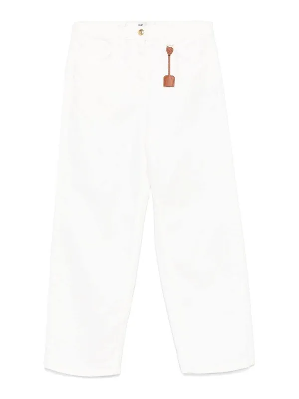 Elisabetta Franchi Jean Bootcut - Crème - Crème | PJ87D51E2360