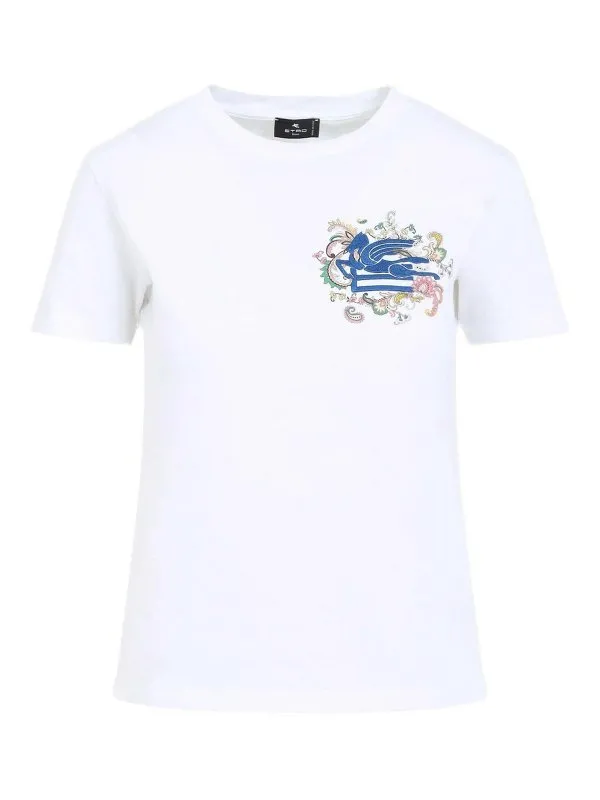 Etro T-Shirt - Blanc - Blanc - Femme | WRMA0006AK788W0111