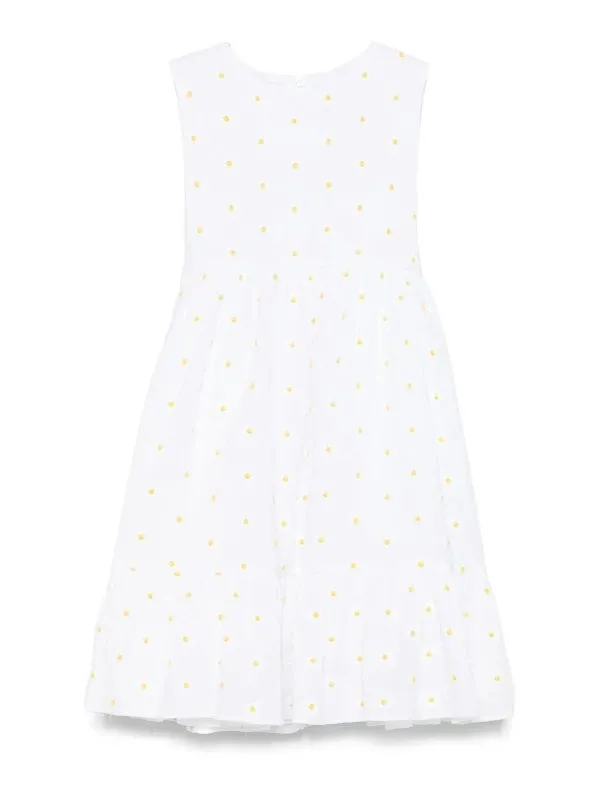 Il Gufo Robe Au Genou - Blanc - Blanc - Fille | P25VA330C5053010
