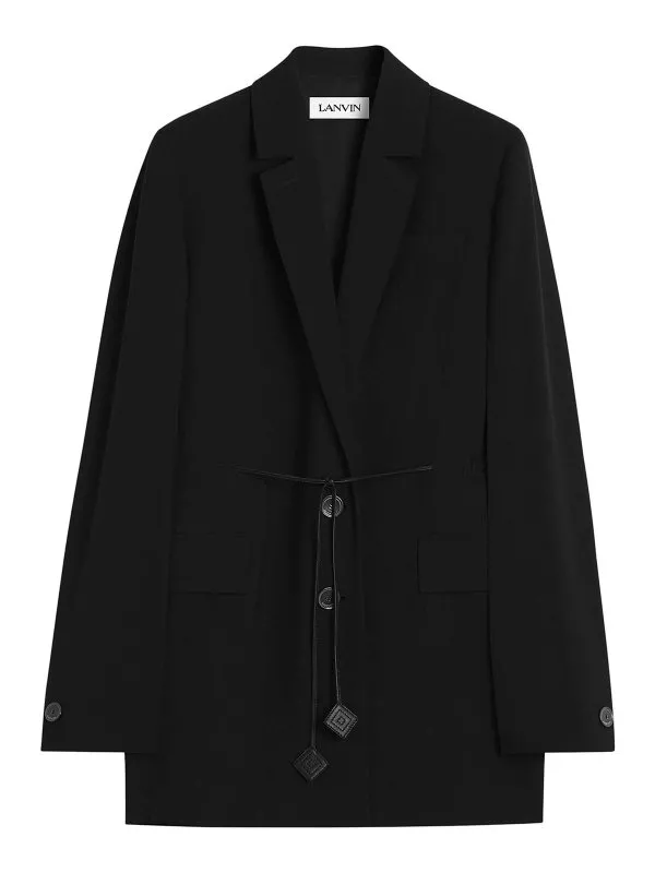 Lanvin Manteau Au Genou - Noir - Noir - Femme | RWJA00216025P2510