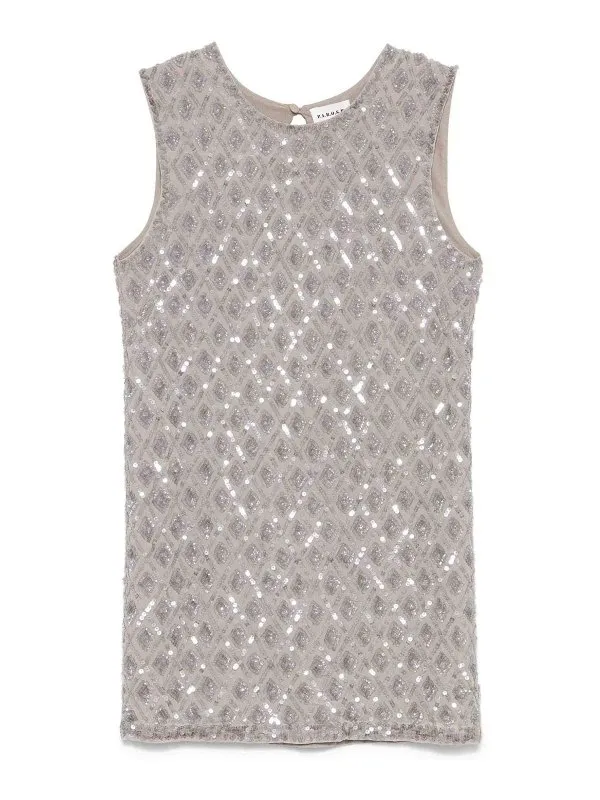 P.A.R.O.S.H. Robe Courte - Rose Clair - Rose Clair | GILDD722508038