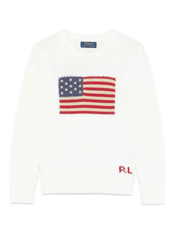 Polo Ralph Lauren Pull Col Bateau - Blanc - Blanc | 322668285006