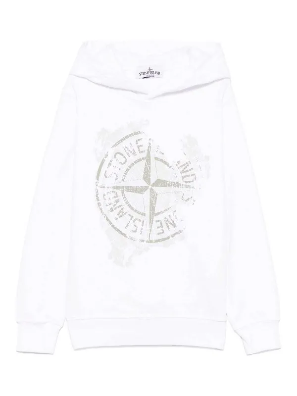 Stone Island Junior Sweat-Shirts - Blanc | K1S166100017S0130V0001