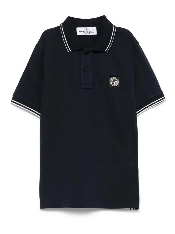 Stone Island Junior Polo - Bleu Foncé | K1S162200001S0018V0020