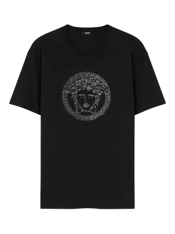 Versace T-Shirt - Noir - Noir - Femme | 10187521A135941B000
