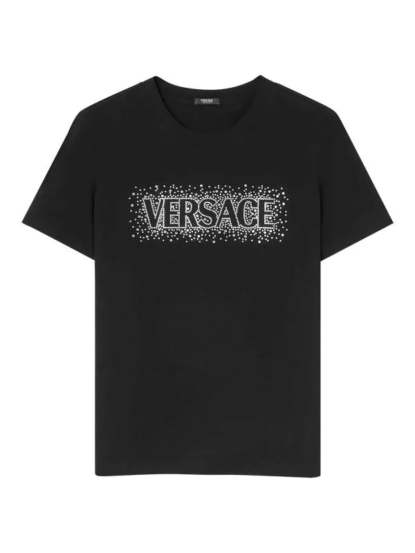 Versace T-Shirt - Noir - Noir - Femme | 10189811A136702B300