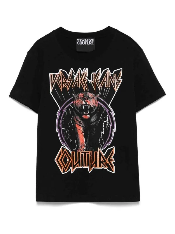 Versace Jeans Couture T-Shirt - Noir - Noir | 78HAHS03CJ00S899