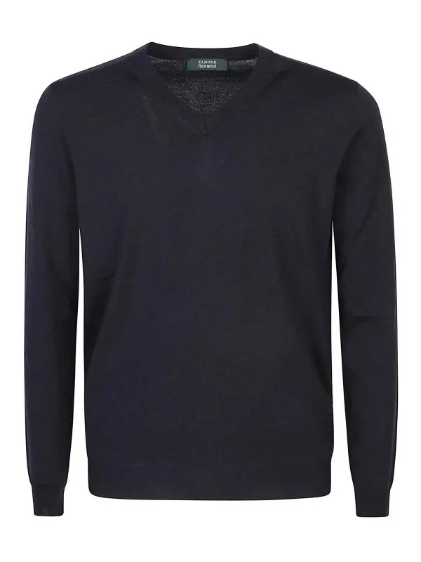Zanone Pull Col Bateau - Bleu - Bleu - Homme | 810103Z0290N0936