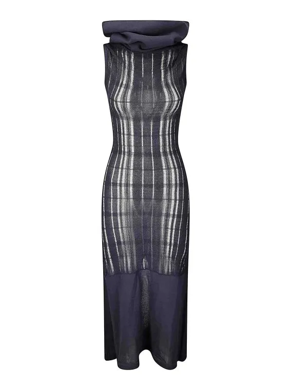 Our Legacy Robe Au Genou - Bleu Foncé - Bleu Foncé | W2253CWNNAVY