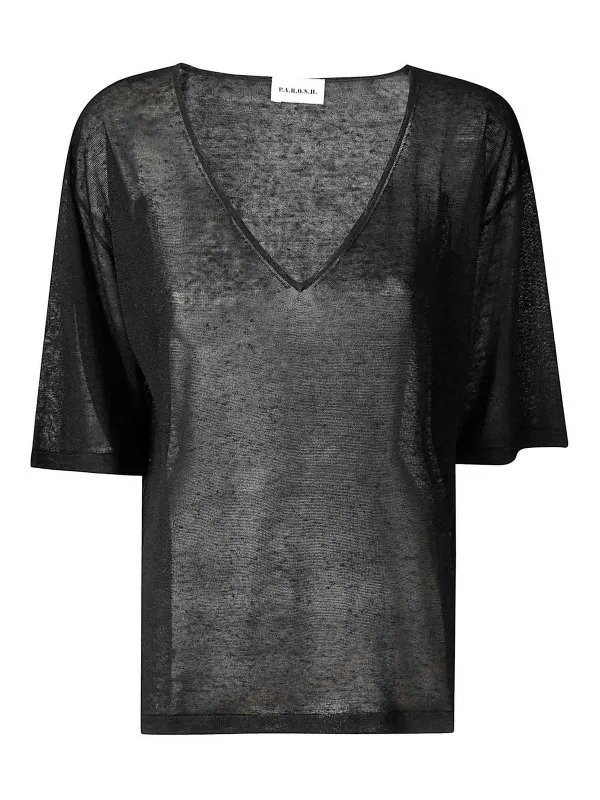 P.A.R.O.S.H. Top - Noir - Noir - Femme | D511669BABYLON013