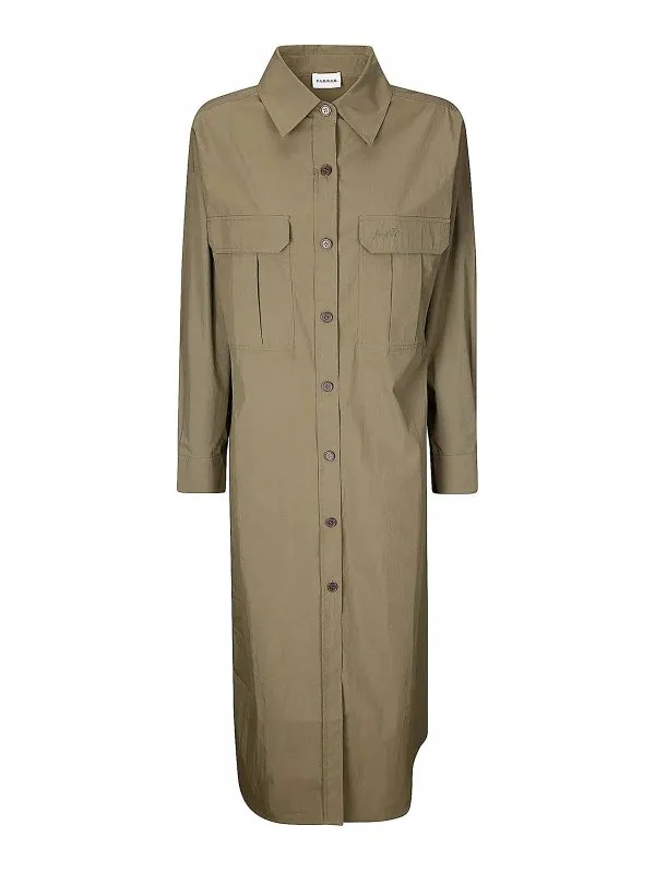 P.A.R.O.S.H. Maxi Robe - Vert Foncé - Femme | D722510NINJA007