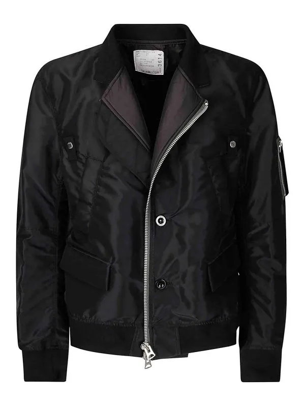 Sacai Veste Casual - Noir - Noir - Homme | 2503614M001