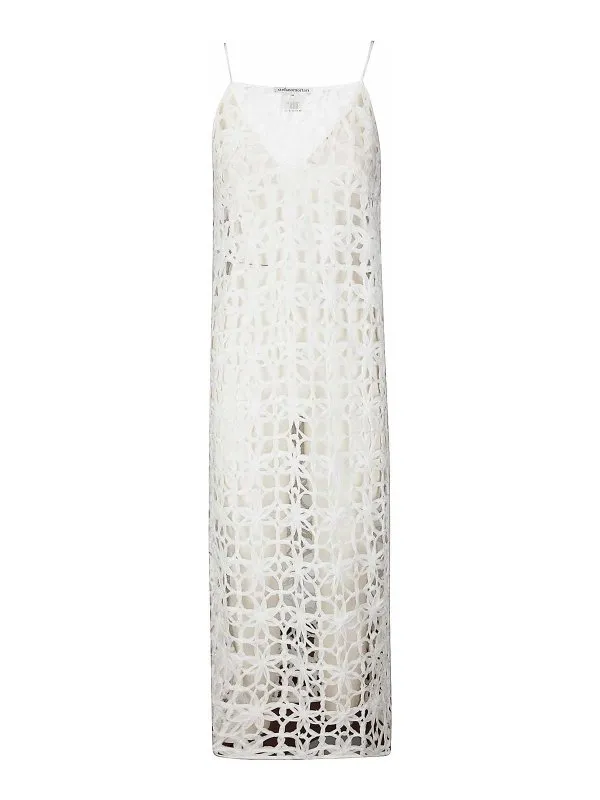 Stefano Mortari Robe Au Genou - Blanc - Blanc - Femme | U62012