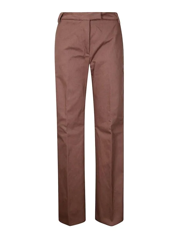 Thelatest Pantalons Décontractés - Marron | TLW03100T0173ABTPT0215