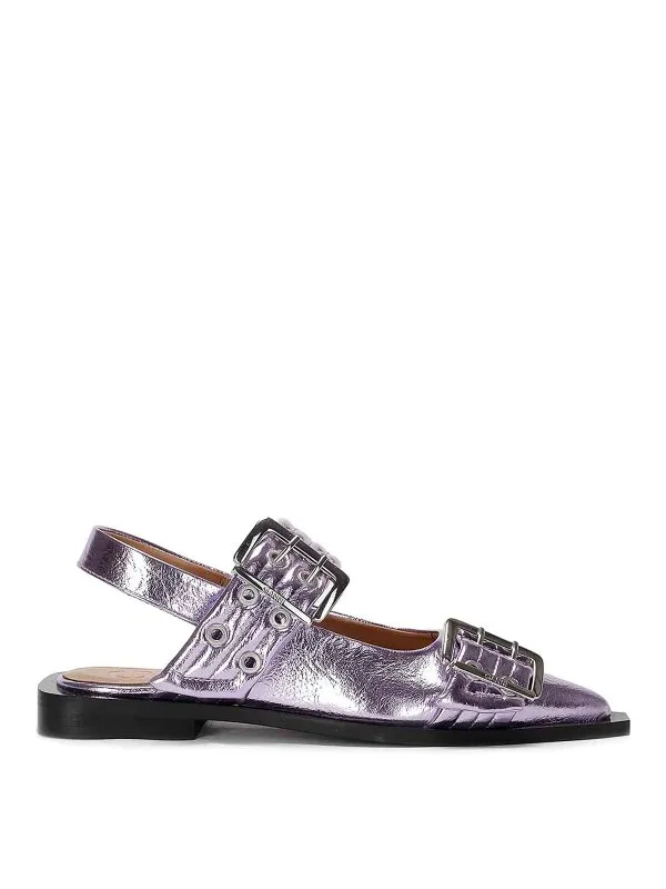 Ganni Ballerines - Violet Clair - Violet Clair - Femme | S2874476