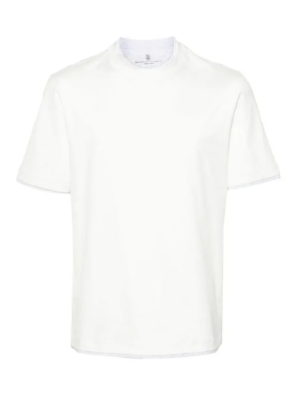 Brunello Cucinelli Pull Col Rond - Blanc - Blanc | M0B137427CA819