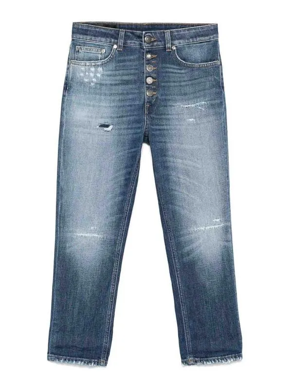 Dondup Short - Bleu - Bleu - Femme | DP268BDSE340DIM2DD800