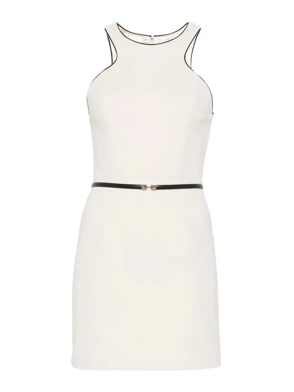 Elisabetta Franchi Robe Au Genou - Blanc - Blanc | ABT5551E2E84
