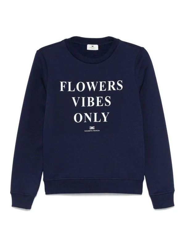 Elisabetta Franchi Sweat-Shirts - Bleu - Bleu | MD00151E2DC8