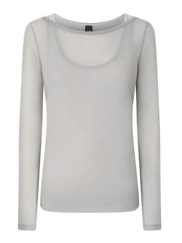 Pinko Pull Col Rond - Gris - Gris - Femme | 104653A2CLIIA