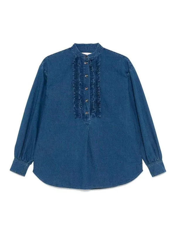 Valentino Chemise - Foncé Délavé - Femme | 6B3DB02Z94B558