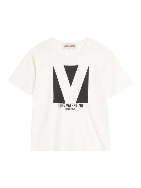 Valentino T-Shirt - Crème - Crème - Homme | 6V3MG16PAQ9A03