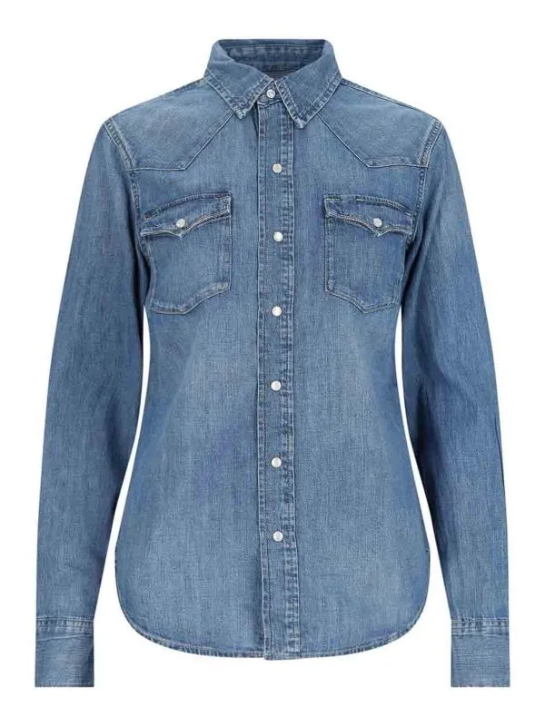 Polo Ralph Lauren Chemise - Bleu - Bleu - Femme | 211969402001