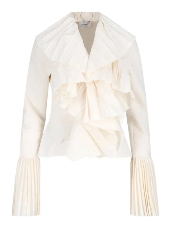 Alexander Mcqueen Blouse - Blanc - Blanc - Femme | 818373QEAF29015