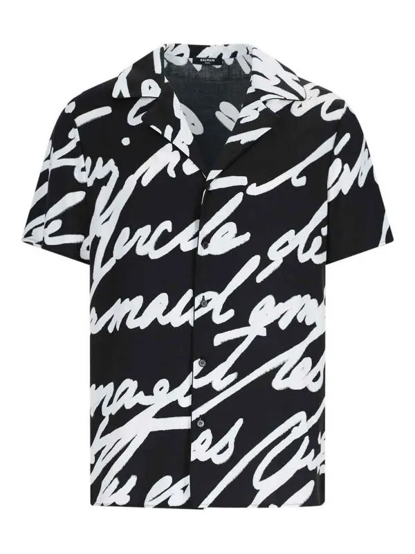 Balmain Chemise - Noir - Noir - Homme | EH1HN065VH47EAB