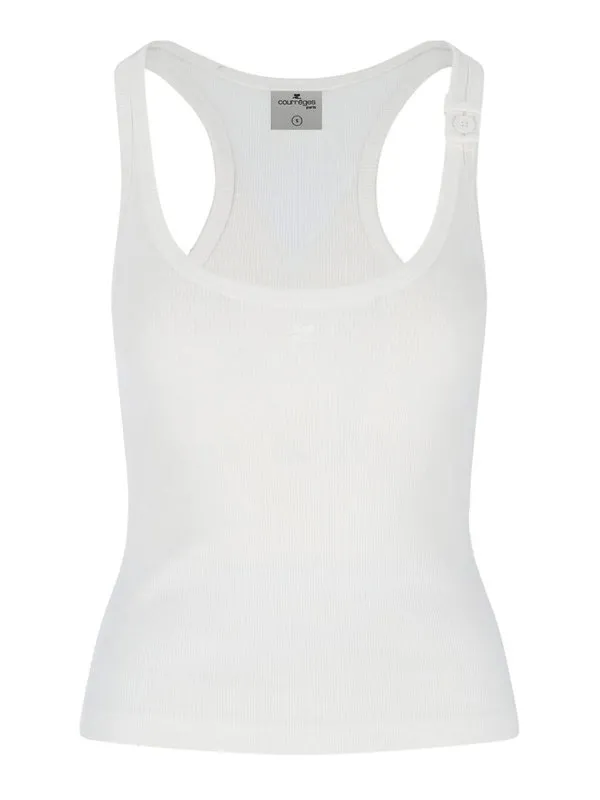 Courreges Top - Blanc - Blanc - Femme | 125JDE123JS01940001