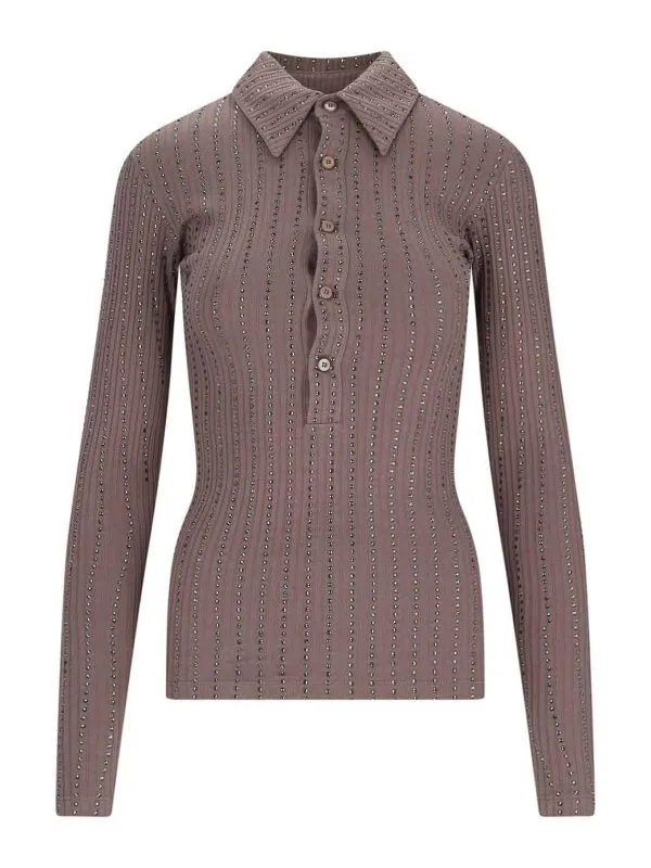 The Attico Polo - Marron - Marron - Femme | 250WCT00351JJJ051TR875