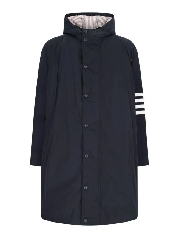 Thom Browne Parka - Bleu - Bleu - Homme | MOD064X07259415