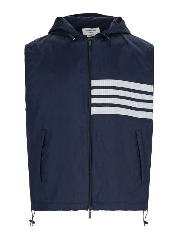 Thom Browne Gilet - Bleu - Bleu - Homme | MJV007AF0517415