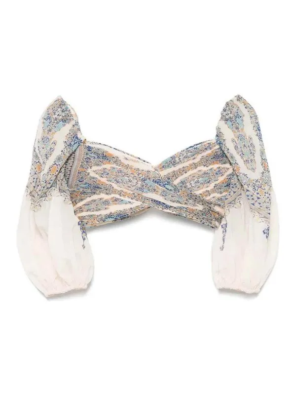 Zimmermann Top - Bleu Clair - Bleu Clair - Femme | 3915TS25RBPA