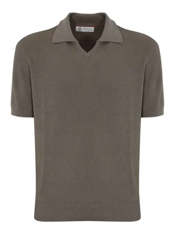 Brunello Cucinelli Polo - Marron - Marron - Homme | M29400015CGH41