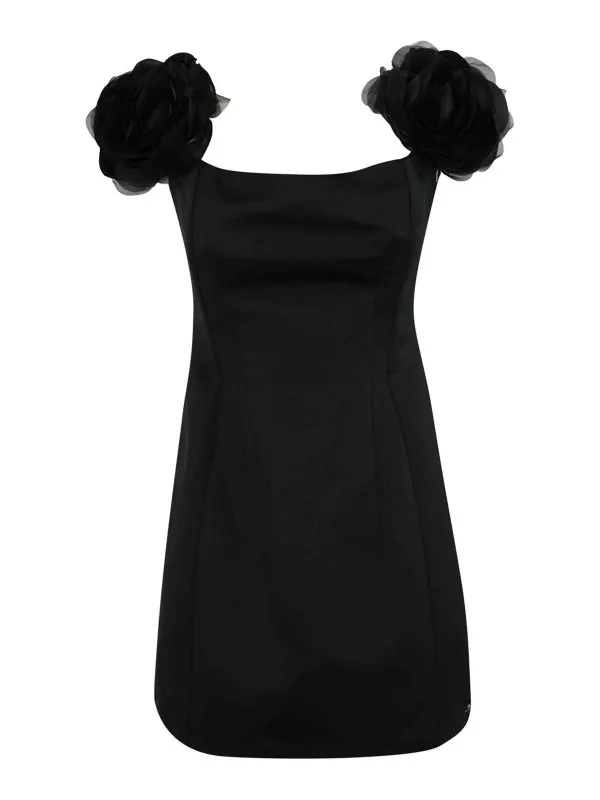 Elisabetta Franchi Robe Courte - Noir - Noir - Femme | ABT5152E2110