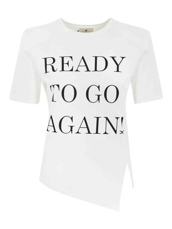 Elisabetta Franchi T-Shirt - Blanc - Blanc - Femme | MA03451E2270