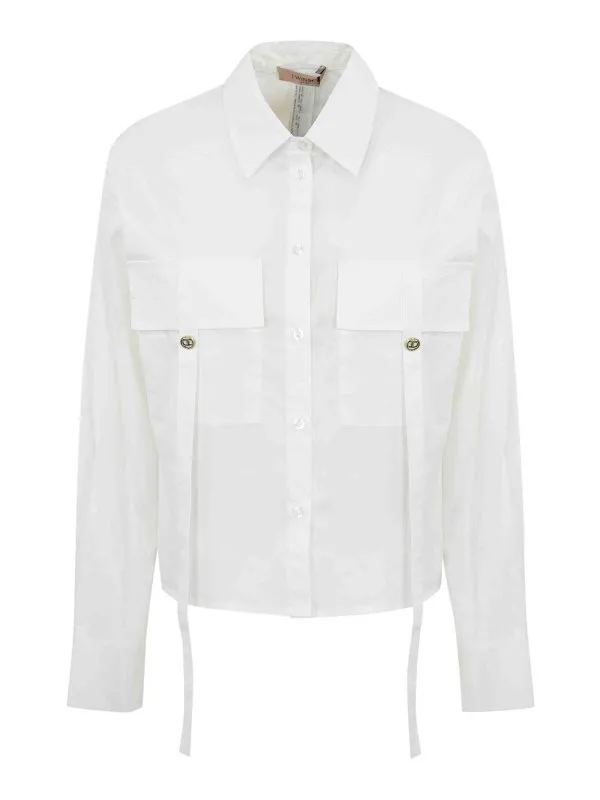 Twinset Chemise - Blanc - Blanc - Femme | 251TF202A00001