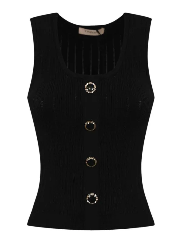 Twinset Top - Noir - Noir - Femme | 251TP349200006 | thebs.com