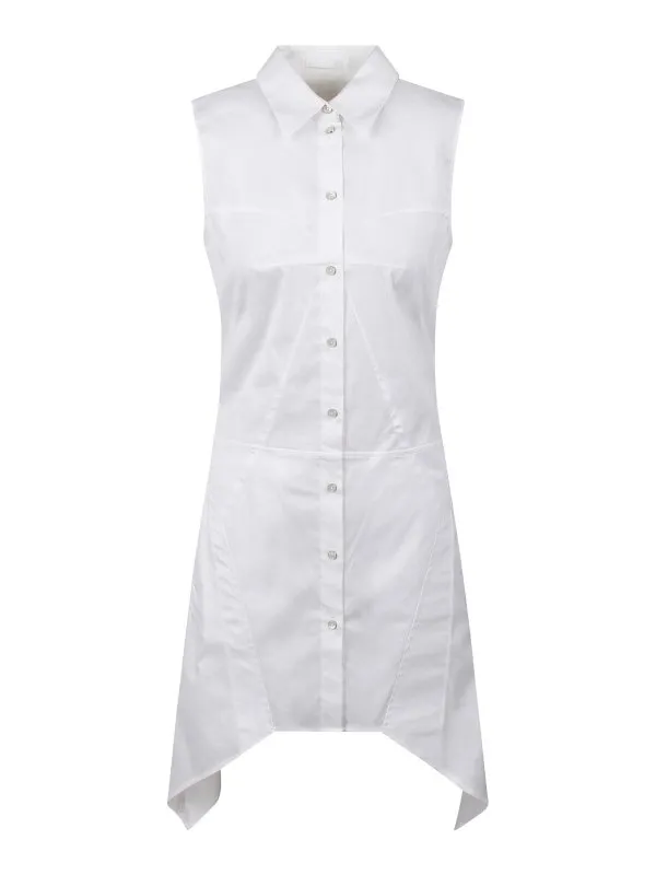 Helmut Lang Robe Au Genou - Blanc - Blanc - Femme | P01HW602100