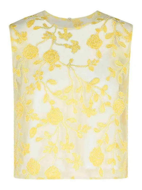 Rotate Birger Christensen Top - Jaune - Jaune | 113676858858