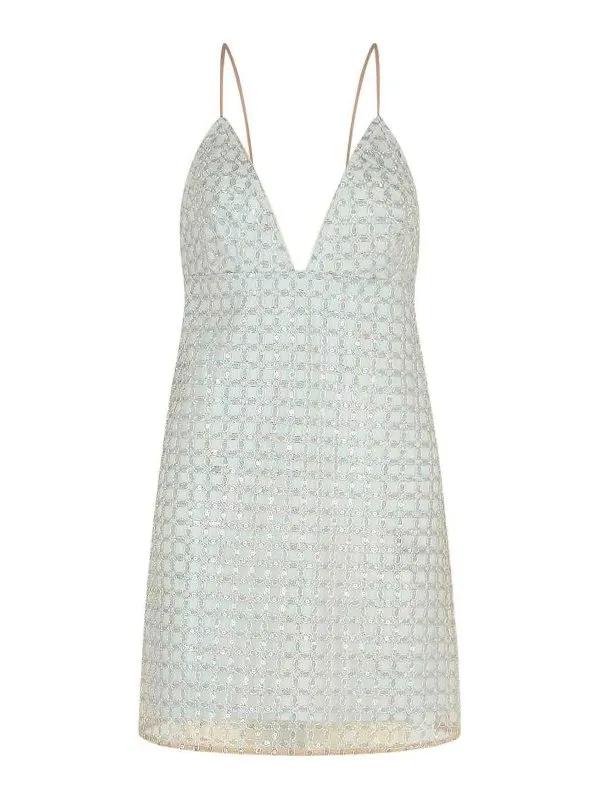 Rotate Birger Christensen Robe Au Genou - Beige | 113710800800