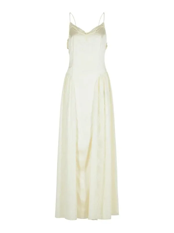 Rotate Birger Christensen Robe Au Genou - Blanc | 113949857857