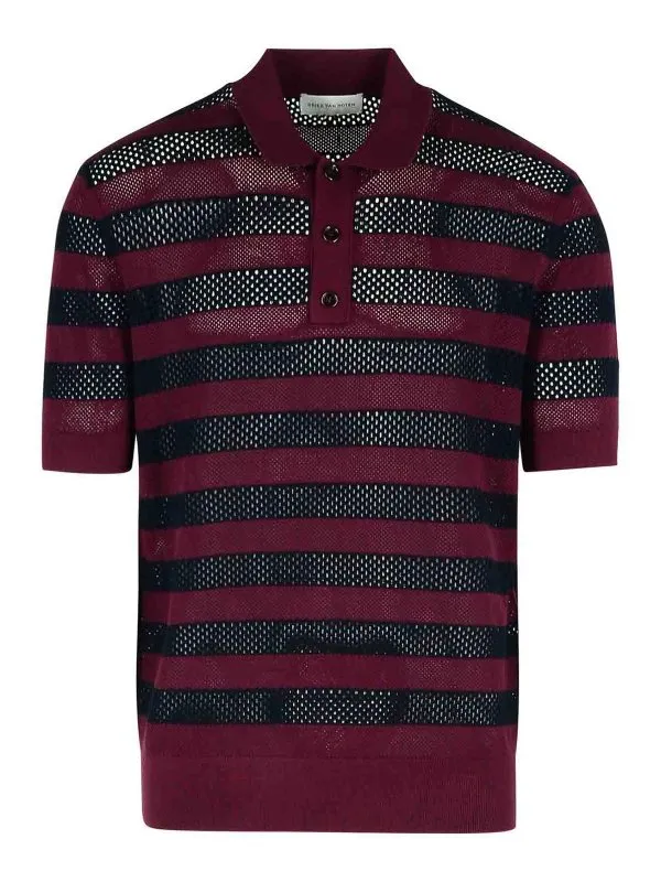 Dries Van Noten Polo - Rouge Brun - Rouge Brun | 212141701357