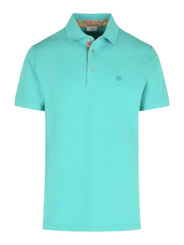 Etro Polo - Bleu Clair - Bleu Clair - Homme | MRMD0005AJ266V0192