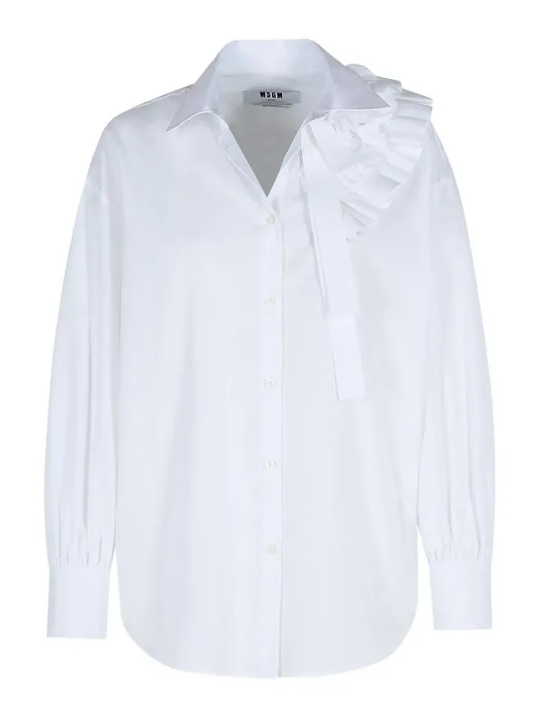 M.S.G.M. Chemise - Blanc - Blanc - Femme | 3841MDE11X25710001