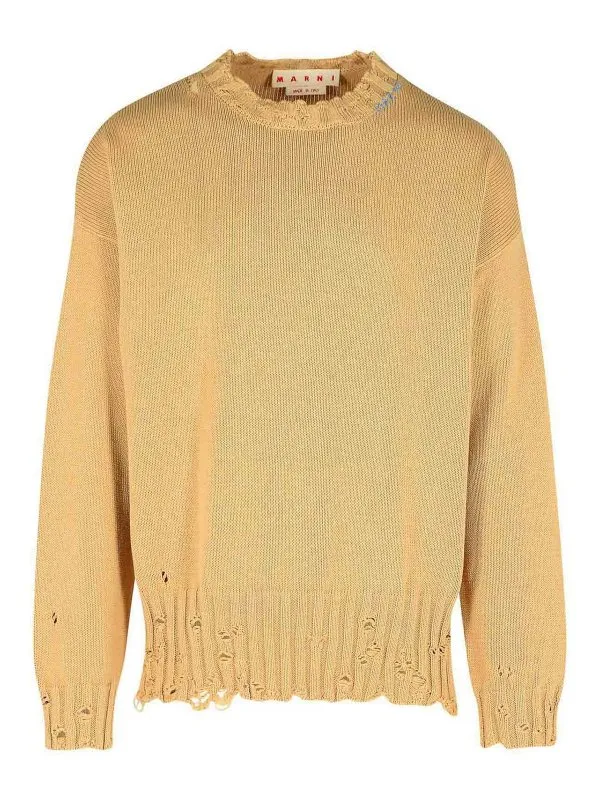 Marni Pull Col Rond - Beige - Beige - Homme | GCMG0210A0UFC65200W26